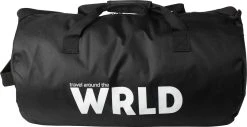 Gusta - Weekendtas - Zwart Met Tekst 'WRLD' - 55x30cm