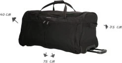 Reistas Weekendtas - Reistas Met Wielen - XL - 100 Liter -Bagage En Reistassen 1200x619