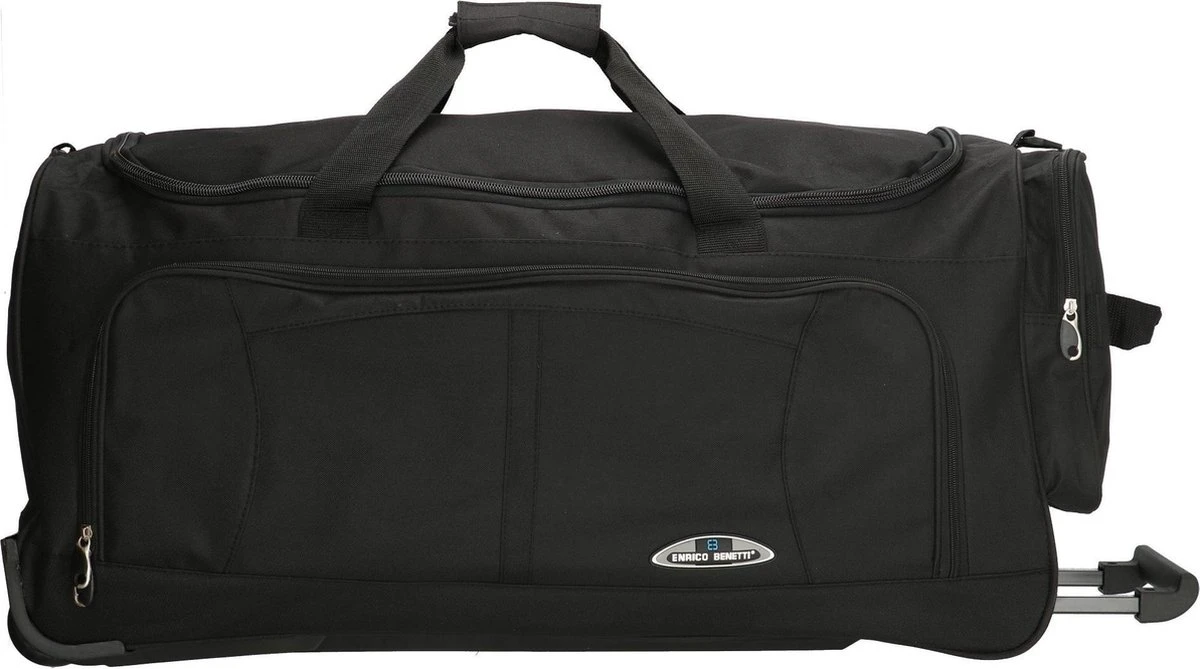 Enrico Benetti Orlando 35305 L Reistas / Sporttas Met Wielen / Wieltas 81 Liter - Zwart 1 Enrico Benetti Orlando 35305 L Reistas / Sporttas Met Wielen / Wieltas 81 Liter - Zwart