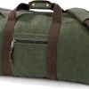 Canvas Weekendtas/reistas Donker/legergroen 45 Liter - Vintage Reistassen/weekendtassen - Tassen Voor Dames/heren/volwassenen