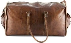 Duffeltas Weekendtas 50 X 24 X 24 Cm - Echte Leder - Cognac Bruin Leder – Reistas - Sporttas 17 Duffeltas Weekendtas 50 X 24 X 24 Cm - Echte Leder - Cognac Bruin Leder – Reistas - Sporttas -Bagage En Reistassen 1200x725 1