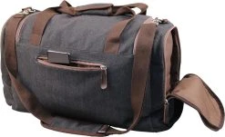 Yakfield - Reistas - Weekendtas - Kado - Dames En Heren - Canvas - Vintage Zwart Antraciet Grijs - Compact Middelgroot Model - 35 Liter Duffelbag - 5 Opbergvakken - 52x30x20 Cm -Bagage En Reistassen 1200x732 2