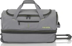 Travelite Basics Wheeled Duffle 70cm Expandable Grey/Green -Bagage En Reistassen 1200x765 1