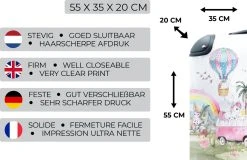 Koffer - Unicorn - Regenboog - Kinderen - 35x55x20 Cm - Handbagage - Trolley - Fotokoffer -Bagage En Reistassen 1200x779 2