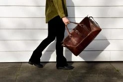 Leren Weekendtas Bruin - Reistas - Weekender - Duffle Bag - Studs & Stones -Bagage En Reistassen 1200x800 88