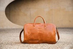 NEGOTIA Delta - Leren Weekendtas - Leren Reistas - Duffel Bag - 100% Luxe Top-Grain Leer - Bruin -Bagage En Reistassen 1200x800 91