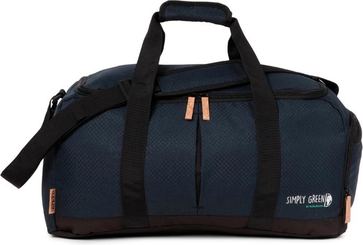 Norlander Simply Green Weekendtas - Gemaakt Van Gerecyclede Petflessen - Blauw 3 Norlander Simply Green Weekendtas - Gemaakt Van Gerecyclede Petflessen - Blauw - Afbeelding 3