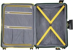 CarryOn Steward TSA Reiskoffer - 65cm Trolley Met Kliksloten - Dubbele Wielen - Groen -Bagage En Reistassen 1200x827