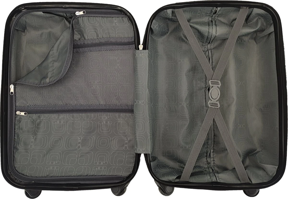 SB Travelbags Bagage Koffer 75cm 4 Wielen Trolley - Champagne 4 SB Travelbags Bagage Koffer 75cm 4 Wielen Trolley - Champagne - Afbeelding 4