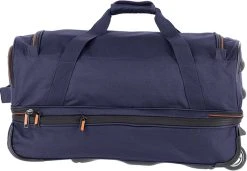 Travelite Basics Wheeled Duffle 55cm Expandable Navy/Orange -Bagage En Reistassen 1200x832 3