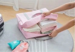 Merkloos Opvouwbare Reistas Paars/Lila - Opbergtas - Weekendtas - Reistas Voor Handbagage - Opvouwbare Reistassen Dames - Reistas Voor Op Koffer - Dames Tas - Damestas - Tas Voor Reizen - Sporttas -Bagage En Reistassen 1200x834 5