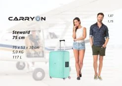 CarryOn Steward TSA Reiskoffer - 75cm Trolley Met Kliksloten - Dubbele Wielen - Mint -Bagage En Reistassen 1200x847 1