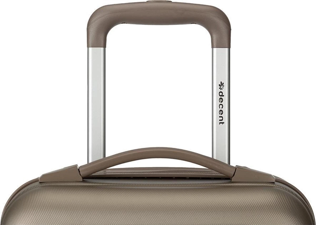 Decent Handbagage Koffer / Trolley / Reiskoffer - 42 Cm - 24 Liter - ABS - Maxi Air - Champagne 8 Decent Handbagage Koffer / Trolley / Reiskoffer - 42 Cm - 24 Liter - ABS - Maxi Air - Champagne - Afbeelding 8
