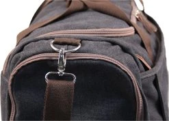 Yakfield - Reistas - Dames En Heren - Combinatiedeal - Weekendtas Zwart Antraciet Grijs - Toilettas Bruin - Compact - Canvas - Vintage -Bagage En Reistassen 1200x860 4