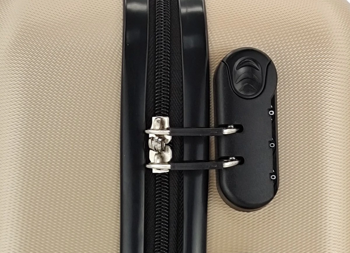 SB Travelbags Bagage Koffer 75cm 4 Wielen Trolley - Champagne 6 SB Travelbags Bagage Koffer 75cm 4 Wielen Trolley - Champagne - Afbeelding 6