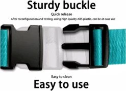 UNRL® Kofferriem 180 * 5 Cm - Verstelbaar - Bagageriem - Zwart -Bagage En Reistassen 1200x868 6