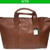 Reistas R&B | Lichtbruin | Vakantietas | Leren Tas | Schoudertas| Unisex