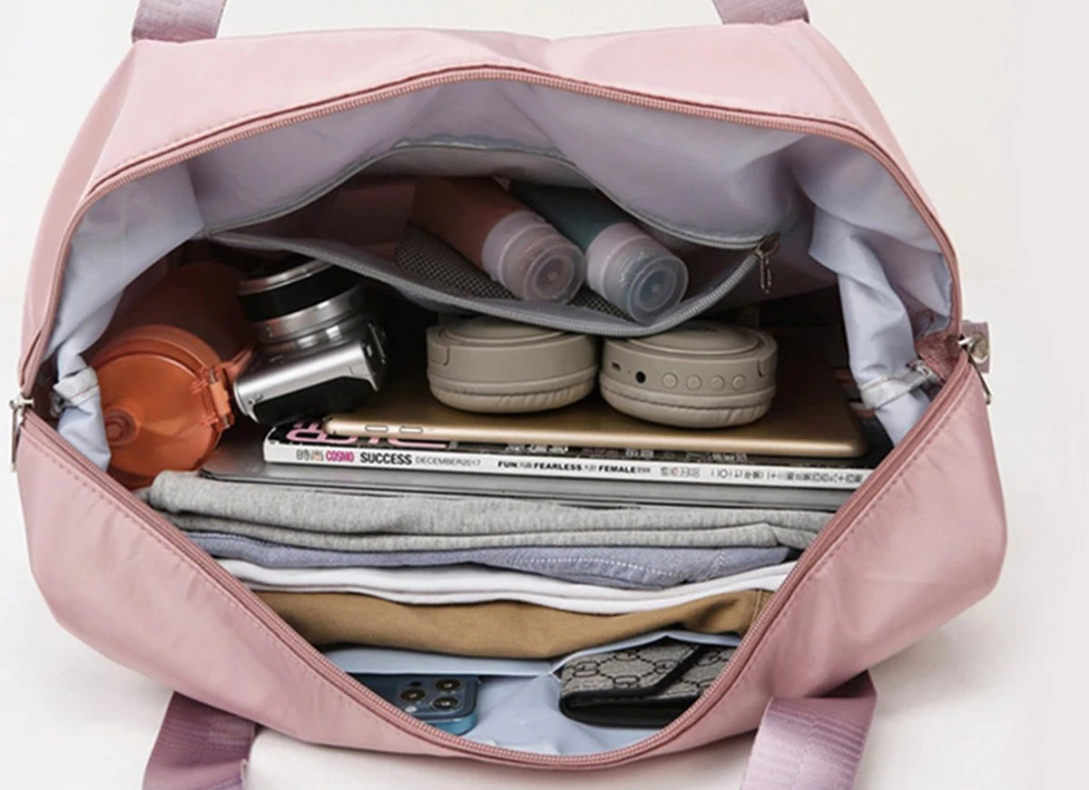 Merkloos Opvouwbare Handbagage Reistas – Opvouwbaar Tot 28 X 18 Cm – Lichtgroen 13 Merkloos Opvouwbare Handbagage Reistas – Opvouwbaar Tot 28 X 18 Cm – Lichtgroen - Afbeelding 13