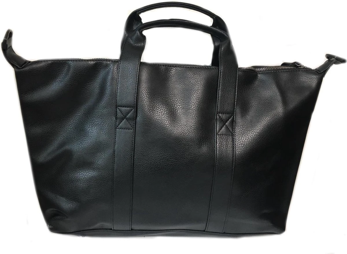 Reistas R&B | Zwart | Vakantietas | Leren Tas | Schoudertas| Unisex 2 Reistas R&B | Zwart | Vakantietas | Leren Tas | Schoudertas| Unisex - Afbeelding 2