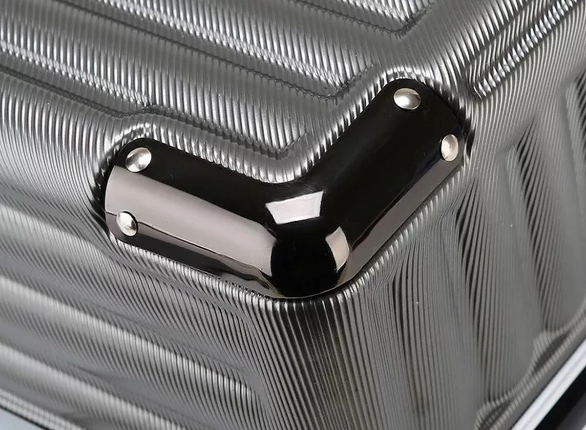 Design Handbagage Reiskoffer 20'', 50.8 Cm Cabinbag, Spinner , Aluminium Magnesium Alloy Frame Koffer, (LIGHT GRIJS) 10 Design Handbagage Reiskoffer 20'', 50.8 Cm Cabinbag, Spinner , Aluminium Magnesium Alloy Frame Koffer, (LIGHT GRIJS) - Afbeelding 10