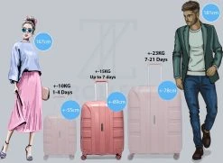 ©TROLLEYZ - Paris No.5 - Reiskoffer - 69cm Met TSA Slot - Dubbele Wielen - 360° Spinners - 100% Polypropyleen - Reiskoffer In Rose Blush -Bagage En Reistassen 1200x881 6