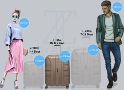 ©TROLLEYZ - Paris No.5 - Reiskoffer - 69cm Met TSA Slot - Dubbele Wielen - 360° Spinners - 100% Polypropyleen - Reiskoffer In Pearl Sand -Bagage En Reistassen 1200x881 8