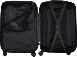 Handbagage Koffer 51cm 4 Wielen Trolley - Zilver -Bagage En Reistassen 1200x883