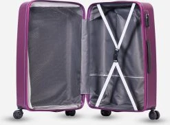 ©TROLLEYZ - Ibiza No.3 - Reiskoffer 69cm Met TSA Slot - Dubbele Wielen - 360° Spinners - 100% ABS - Reiskoffer In Dazzling Purple -Bagage En Reistassen 1200x885