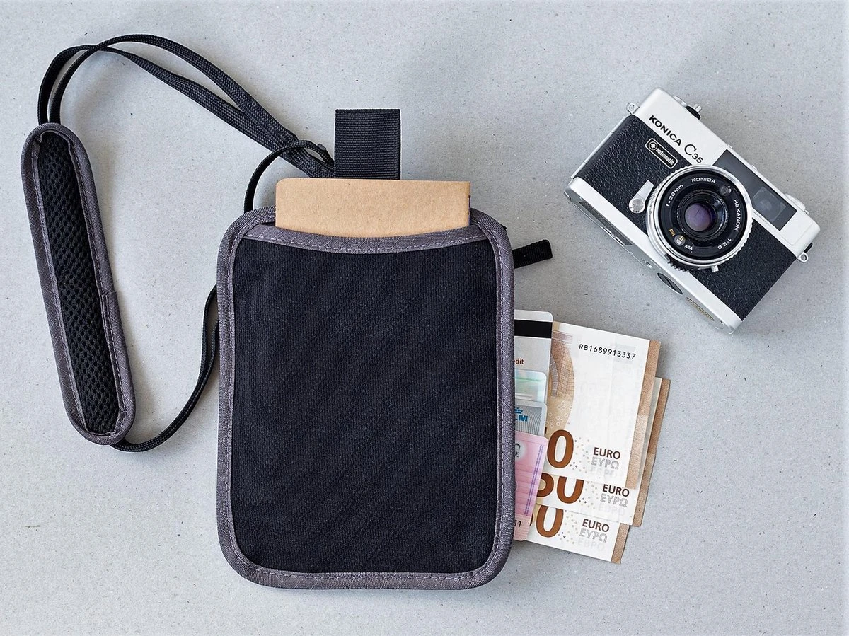 Groene Berg Nektasje - Reistas - Paspoorthouder Met RFID Blokkering - Reisportemonnee - Grijs 2 Groene Berg Nektasje - Reistas - Paspoorthouder Met RFID Blokkering - Reisportemonnee - Grijs - Afbeelding 2