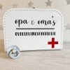 Kinder Koffertje | Opa & Oma Overlevingskoffertje | Logeerkoffer | Kraamcadeau | Baby | Wit | Kinderkoffer