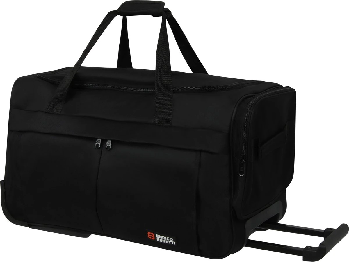 Enrico Benetti Amsterdam 35325 Wieltas S - 49 Liter - Zwart 2 Enrico Benetti Amsterdam 35325 Wieltas S - 49 Liter - Zwart - Afbeelding 2