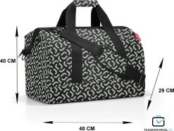 Reisenthel Allrounder L Reistas Sporttas - 30L - Signature Black Zwart 14 Reisenthel Allrounder L Reistas Sporttas - 30L - Signature Black Zwart -Bagage En Reistassen 1200x905 2