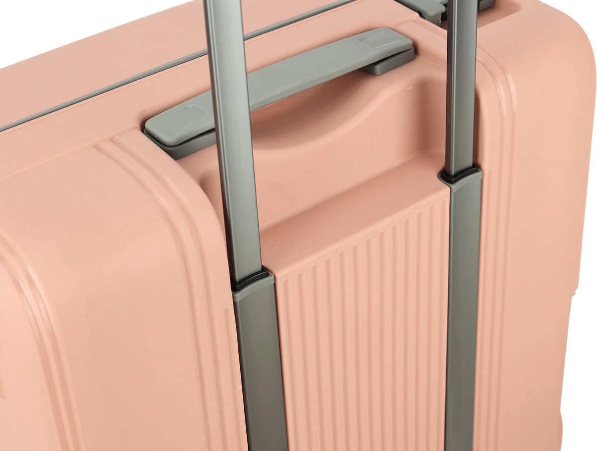 Decent Handbagage Koffer / Trolley / Reiskoffer - 55 Cm - 38 Liter - Polypropyleen - On-Tour - Roze 9 Decent Handbagage Koffer / Trolley / Reiskoffer - 55 Cm - 38 Liter - Polypropyleen - On-Tour - Roze - Afbeelding 9