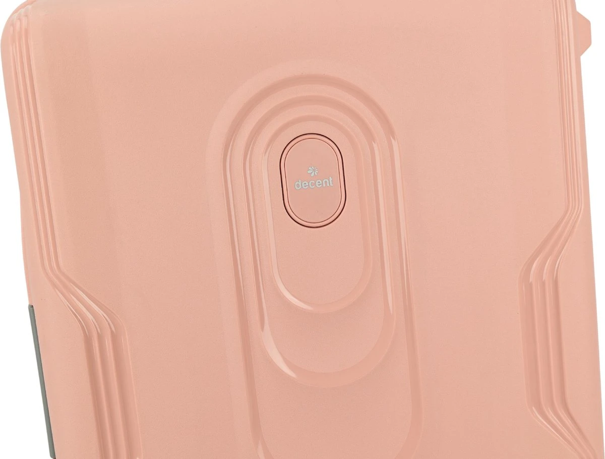 Decent Handbagage Koffer / Trolley / Reiskoffer - 55 Cm - 38 Liter - Polypropyleen - On-Tour - Roze 8 Decent Handbagage Koffer / Trolley / Reiskoffer - 55 Cm - 38 Liter - Polypropyleen - On-Tour - Roze - Afbeelding 8