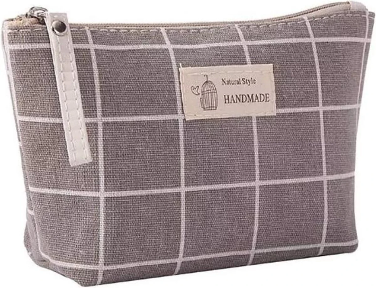 Merkloos ''OP=OP'' Opberg Kleine Reistas - Handmade - Grijs/Bruin - Reistas - Make-Up Tas - Opbergetui - Handbagage - Kamperen - Cosmetisch - Waterdicht - Organizer 1 Merkloos ''OP=OP'' Opberg Kleine Reistas - Handmade - Grijs/Bruin - Reistas - Make-Up Tas - Opbergetui - Handbagage - Kamperen - Cosmetisch - Waterdicht - Organizer