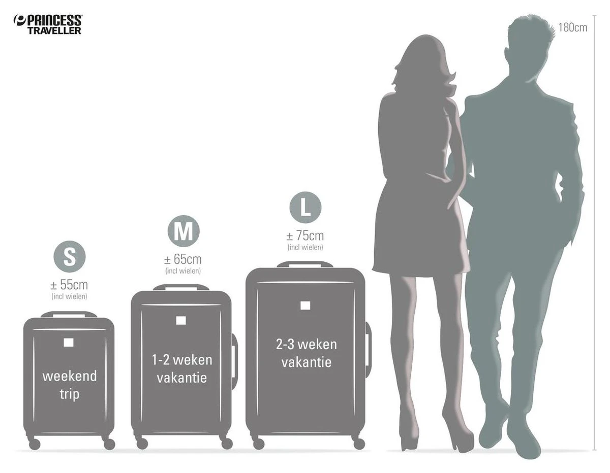 Princess Traveller Barcelona - Reiskoffer - Large -75 Cm - Zwart 5 Princess Traveller Barcelona - Reiskoffer - Large -75 Cm - Zwart - Afbeelding 5