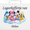 Logeerkoffer Effen - Kinderkoffer- Kraamcadeau - Geboortecadeau - Opa En Oma