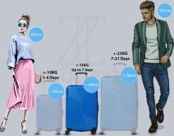 ©TROLLEYZ - Florence No.7 - Reiskoffer 69cm Met TSA Slot - Dubbele Wielen - 360° Spinners - 100% ABS - Reiskoffer In Ocean Blue -Bagage En Reistassen 1200x940 4