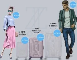 ©TROLLEYZ - Florence No.7 - Reiskoffer 69cm Met TSA Slot - Dubbele Wielen - 360° Spinners - 100% ABS - Reiskoffer In Cloudy Grey -Bagage En Reistassen 1200x940 5