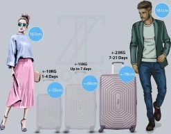 ©TROLLEYZ - Florence No.7 - Reiskoffer 78cm Met TSA Slot - Dubbele Wielen - 360° Spinners - 100% ABS - Reiskoffer In Cloudy Grey -Bagage En Reistassen 1200x940 8