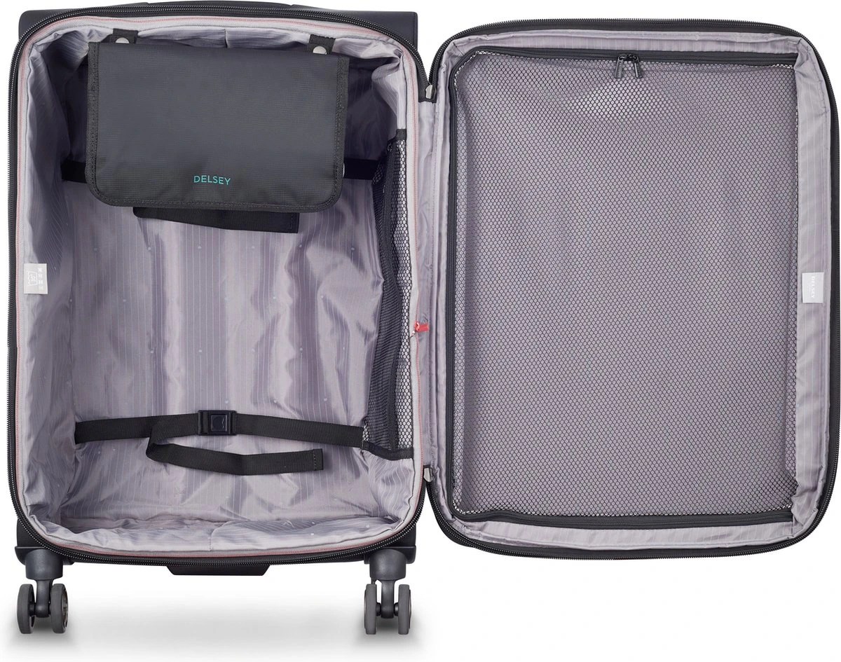 Delsey Helium DLX Reiskoffer - 71 Cm - Zwart 4 Delsey Helium DLX Reiskoffer - 71 Cm - Zwart - Afbeelding 4
