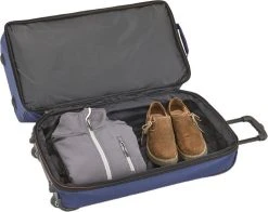 Travelite Basics Wheeled Duffle 70cm Expandable Navy/Orange -Bagage En Reistassen 1200x954 2