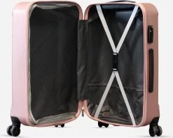 ©TROLLEYZ - Bali No.22 - Reiskoffer 69cm Met TSA Slot - Dubbele Wielen - 360° Spinners - 100% ABS - Reiskoffer In Cosmopolitan Pink -Bagage En Reistassen 1200x955