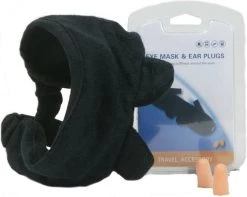 Handbagage Koffer 55x35x25 + Tsa Slot & Slaapmasker Zwart -Bagage En Reistassen 1200x956