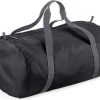 Bagbase Klein Opvouwbare Ronde Sporttas, Kleur Black