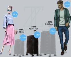 ©TROLLEYZ - Berlin No.11 - Reiskoffer 69cm Met Cijferslot - Dubbele Wielen - 360° Spinners - 100% Polypropyleen- Reiskoffer In Night Black -Bagage En Reistassen 1200x957 5