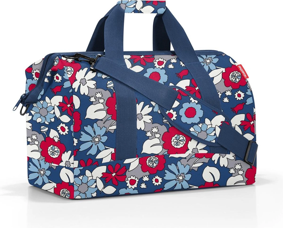 Reisenthel Allrounder L Reistas Sporttas - 30L - Florist Indigo Blauw 2 Reisenthel Allrounder L Reistas Sporttas - 30L - Florist Indigo Blauw - Afbeelding 2