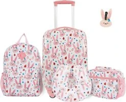 Travelers Club - Kinderkoffer Set - BUNNY 18 Travelers Club - Kinderkoffer Set - BUNNY -Bagage En Reistassen 1200x975