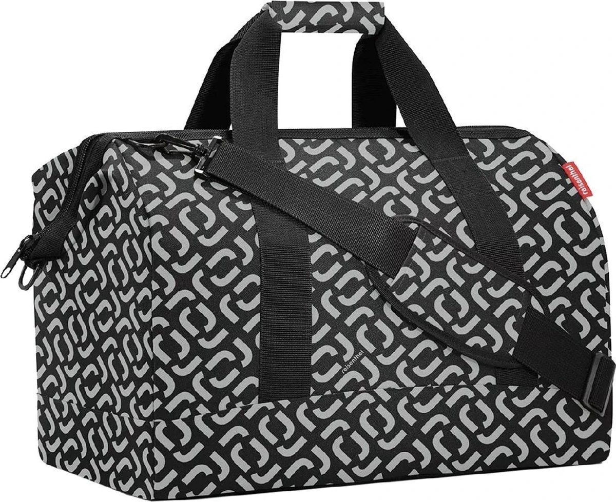 Reisenthel Allrounder L Reistas Sporttas - 30L - Signature Black Zwart 7 Reisenthel Allrounder L Reistas Sporttas - 30L - Signature Black Zwart - Afbeelding 7