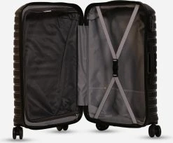 ©TROLLEYZ - Berlin No.11 - Reiskoffer 69cm Met Cijferslot - Dubbele Wielen - 360° Spinners - 100% Polypropyleen- Reiskoffer In Night Black -Bagage En Reistassen 1200x990